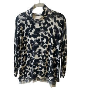 Kokun mock turtleneck sweater bamboo & cashmere sz XS